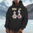 How Many Nights Reading Goose Book Lover Reader Men Hoodie