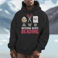 Nothing Beats Reading Rock Paper Scissors Book Lover Library Men Hoodie