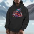 Octopus Reading Book Kraken Book Lover Men Hoodie