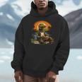Outdoors Alligator Reading Book Men Hoodie Outdoors Alligator Reading Book Men Hoodie