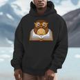 Owl Book Literature Book Reading Men Hoodie Owl Book Literature Book Reading Men Hoodie
