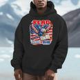 Patriotic Eagle Reading Book Read Blue Since 1776 Men Hoodie