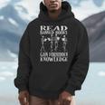 Read Banned Book Lover Skeleton Reading Librarian Halloween Men Hoodie