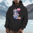 Read Books Be Kind Stay Weird Cute Unicorn Reading Librarian Men Hoodie