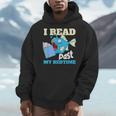 I Read Past My Bed Time Book Reading Anglerfish Librarian Men Hoodie I Read Past My Bed Time Book Reading Anglerfish Librarian Men Hoodie