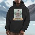 The Reader Tarot Card Skeleton With Book Lover Bookworm Men Hoodie The Reader Tarot Card Skeleton With Book Lover Bookworm Men Hoodie