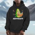 Reading Avocado Book School Librarian Abookado Men Hoodie