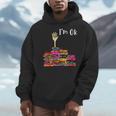 Reading Books Librarian Reader Nerd I'm Ok Teacher School Men Hoodie