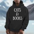 Reading Quote Cats & Books Reader Librarian Cat Mom Kitten Men Hoodie Reading Quote Cats & Books Reader Librarian Cat Mom Kitten Men Hoodie