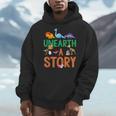 Summer Reading 2026 Dinosaurs Book Lover Unearth A Story Men Hoodie Summer Reading 2026 Dinosaurs Book Lover Unearth A Story Men Hoodie