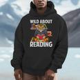 Tiger Reading Book Wearing Glasses Library Animal Men Hoodie Tiger Reading Book Wearing Glasses Library Animal Men Hoodie