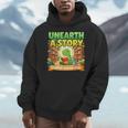 Unearth A Story Dinosaur Summer Reading 2026 Books Men Hoodie Unearth A Story Dinosaur Summer Reading 2026 Books Men Hoodie
