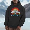 Unearth a Story Summer Reading 2026 Vintage Book Rainbow Men Hoodie