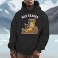 Wild Reader Cool Jaguar With Sunglasses Reading Book Kids Men Hoodie
