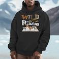 Wild About Reading Animals And Book Lovers Teacher Kids Men Hoodie