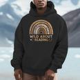 Wild About Reading Books Reader Lover Bookworm Librarian Men Hoodie Wild About Reading Books Reader Lover Bookworm Librarian Men Hoodie