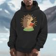 Wildlife Forest Animal Book Reading Bookworm Hedgehog Men Hoodie Wildlife Forest Animal Book Reading Bookworm Hedgehog Men Hoodie