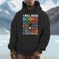 I Will Read Books On A Boat With a Goat On Train Book Lover Men Hoodie I Will Read Books On A Boat With a Goat On Train Book Lover Men Hoodie