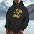 Women's Dragon Bookworm Reading Book Graphic Men Hoodie