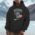 Women's Support Your Local Library Staff Retro Book Mascot Men Hoodie Women's Support Your Local Library Staff Retro Book Mascot Men Hoodie