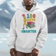 100 Days Smarter Teacher Student Books 100th Day Of School For Men Women Kids Men Hoodie