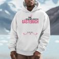 25th Birthday Girl 25 Years Party Guest Book Men Hoodie