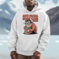 Anti Social Book Club Vintage Retro Reader Art Men Hoodie