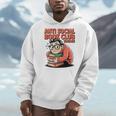 Anti Social Book Club Vintage Retro Reader Art Premium Tri-Blend Men Hoodie