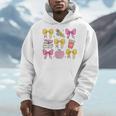 Apple Coquette Bow Books First Day Of School Back To School Men Hoodie