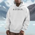 Author Book & Blogger Writer Humor Men Hoodie