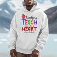 THE BEST TEACHERS TEACH FROM THE HEART NOT BOOK T-SHIRT Men Women Men Hoodie