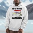 Book Reading Books Librarian Read More Books Men Hoodie