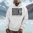 Books Are My Love Language Reading Writer Book Lover Men Hoodie