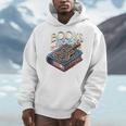 Books Rock Rock'n Roll Science Of Reading Teachers Guitar Men Hoodie