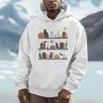 Cat Book Lover Halloween Cute Spooky Reading Premium Tri-Blend Men Hoodie