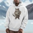 Cat Book Lover Reading Men Women Kids Men Hoodie