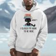 I Closed My Book To Be Here Cat What Cat Books Lovers Men Hoodie