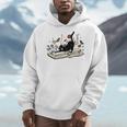 Cute Cat Flower Garden Book Kitty Reading Floral Men Hoodie
