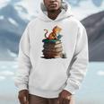 Cute Cat Lovers Book Lovers For Women And Men Men Hoodie