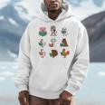 Cute Farm Animals Reading Books Teacher Library Reader Men Hoodie Cute Farm Animals Reading Books Teacher Library Reader Men Hoodie