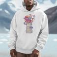 Cute Octopus Bookworm Fun Reading Tee For Book Lovers Men Hoodie