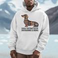 Dachshund Dog Dachshund Decor Books Nerds Dachshund Men Hoodie