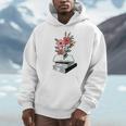 Floral Book Reader Fan For Reading Flower Books With Blooms Men Hoodie Floral Book Reader Fan For Reading Flower Books With Blooms Men Hoodie