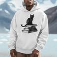 Goth Mystical Gothic Books & Cat Men Hoodie Goth Mystical Gothic Books & Cat Men Hoodie