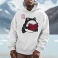 Grumpy Frog Book Lover Librarian Anime Japanese Men Hoodie