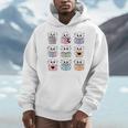 Halloween Ghosts Reading Books Pattern Spooky Kawaii Anime Men Hoodie Halloween Ghosts Reading Books Pattern Spooky Kawaii Anime Men Hoodie