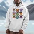 Halloween Monsters Reading Books Pattern Spooky Kawaii Anime Premium Tri-Blend Men Hoodie Halloween Monsters Reading Books Pattern Spooky Kawaii Anime Premium Tri-Blend Men Hoodie