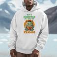 Halloween Teacher Librarian Monster Reading Books Performance Men Hoodie Halloween Teacher Librarian Monster Reading Books Performance Men Hoodie