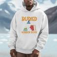 I’d Rather Be Buried In A Horror Book Spooky Skull Book Fan Men Hoodie