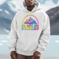 I'm With The Banned Books Retro Tie Dye Wildflowers Men Hoodie